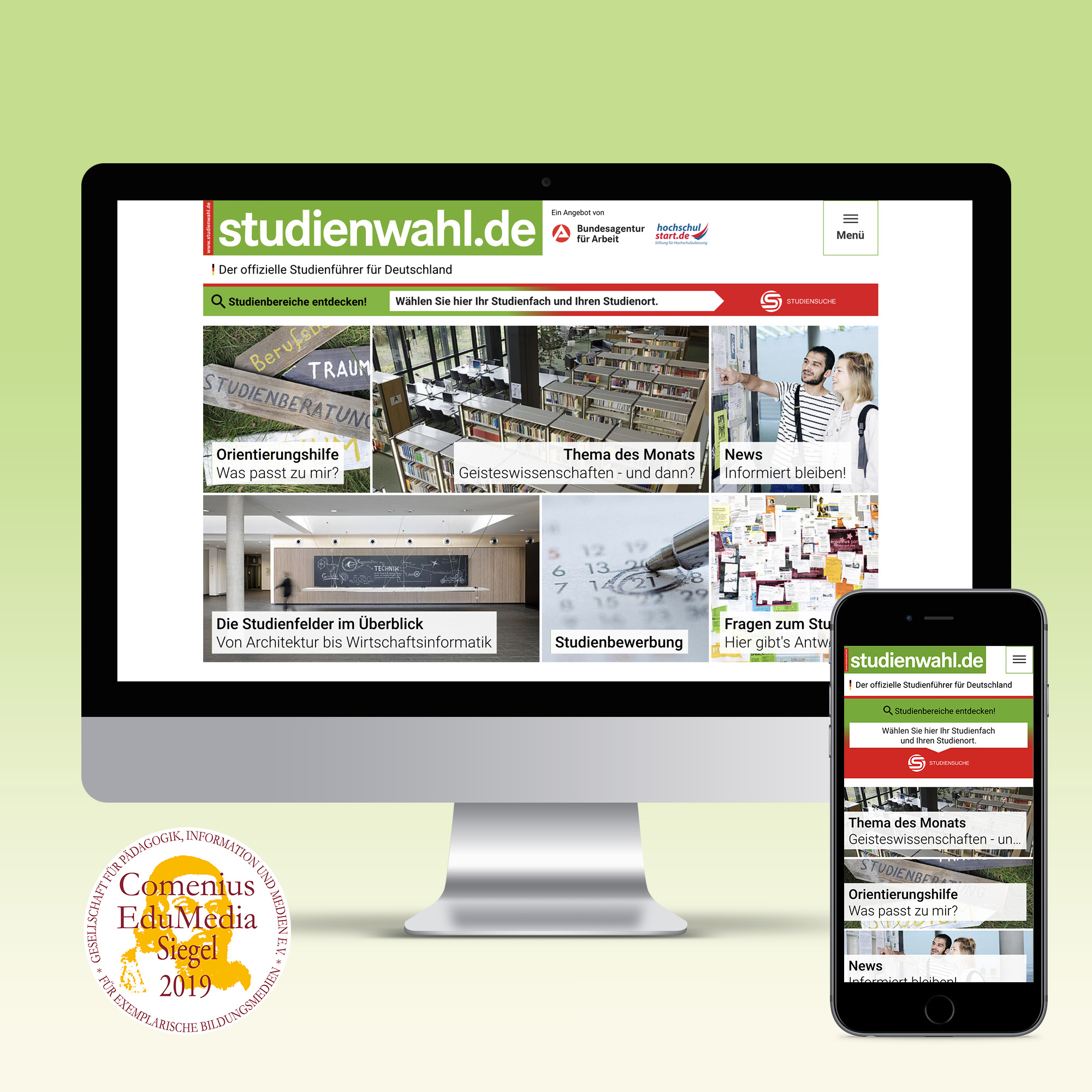 Screenshot Studienwahl.de